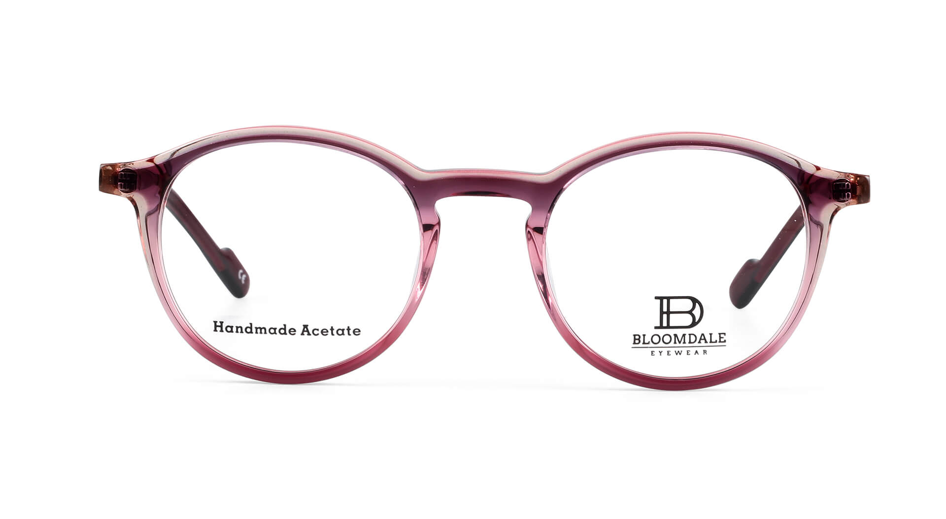 Bloomdale Eyewear bril B721-55 kleur roze met paars transparant