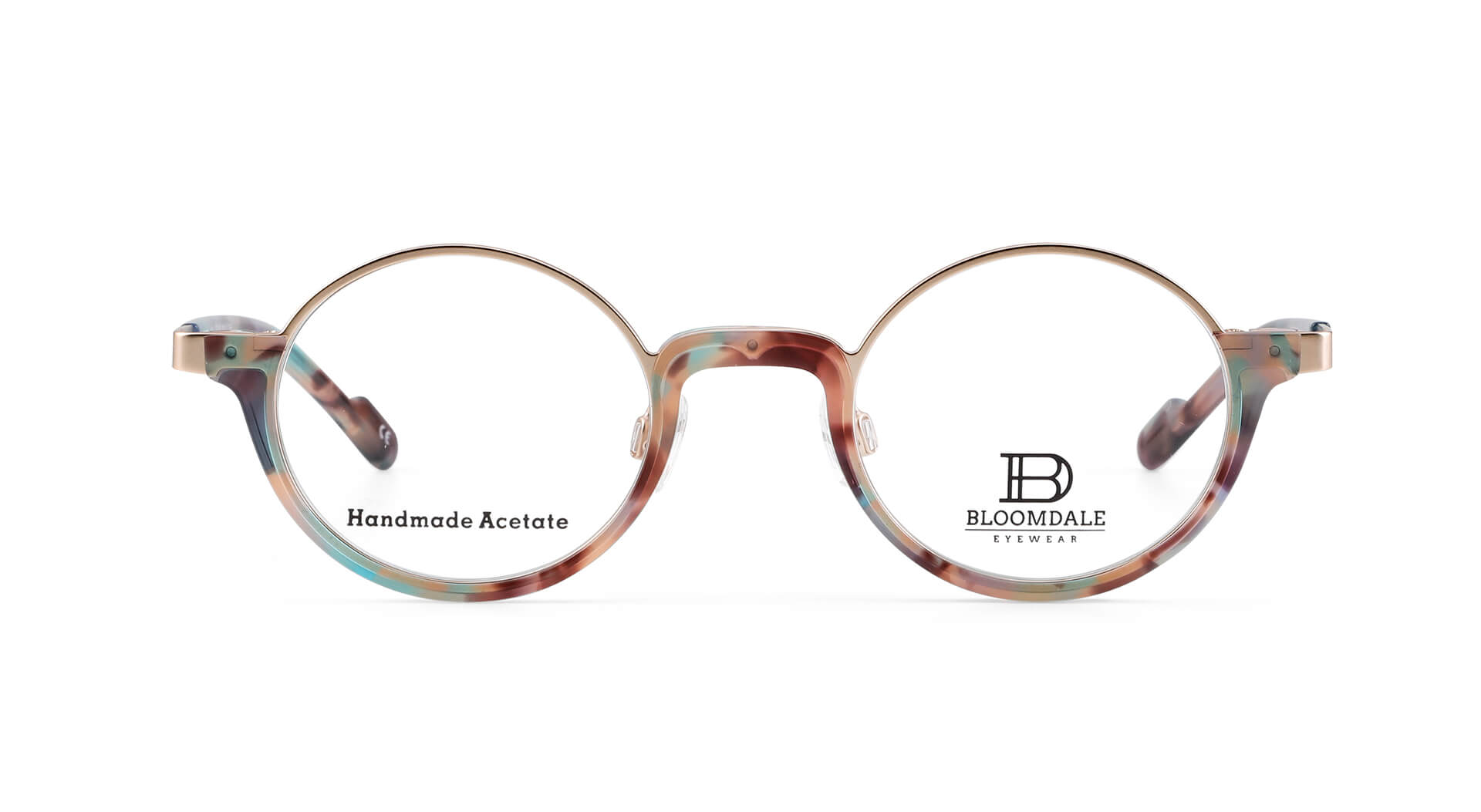 Bloomdale Eyewear bril B722-15 kleur goud met gemêleerd kleuren