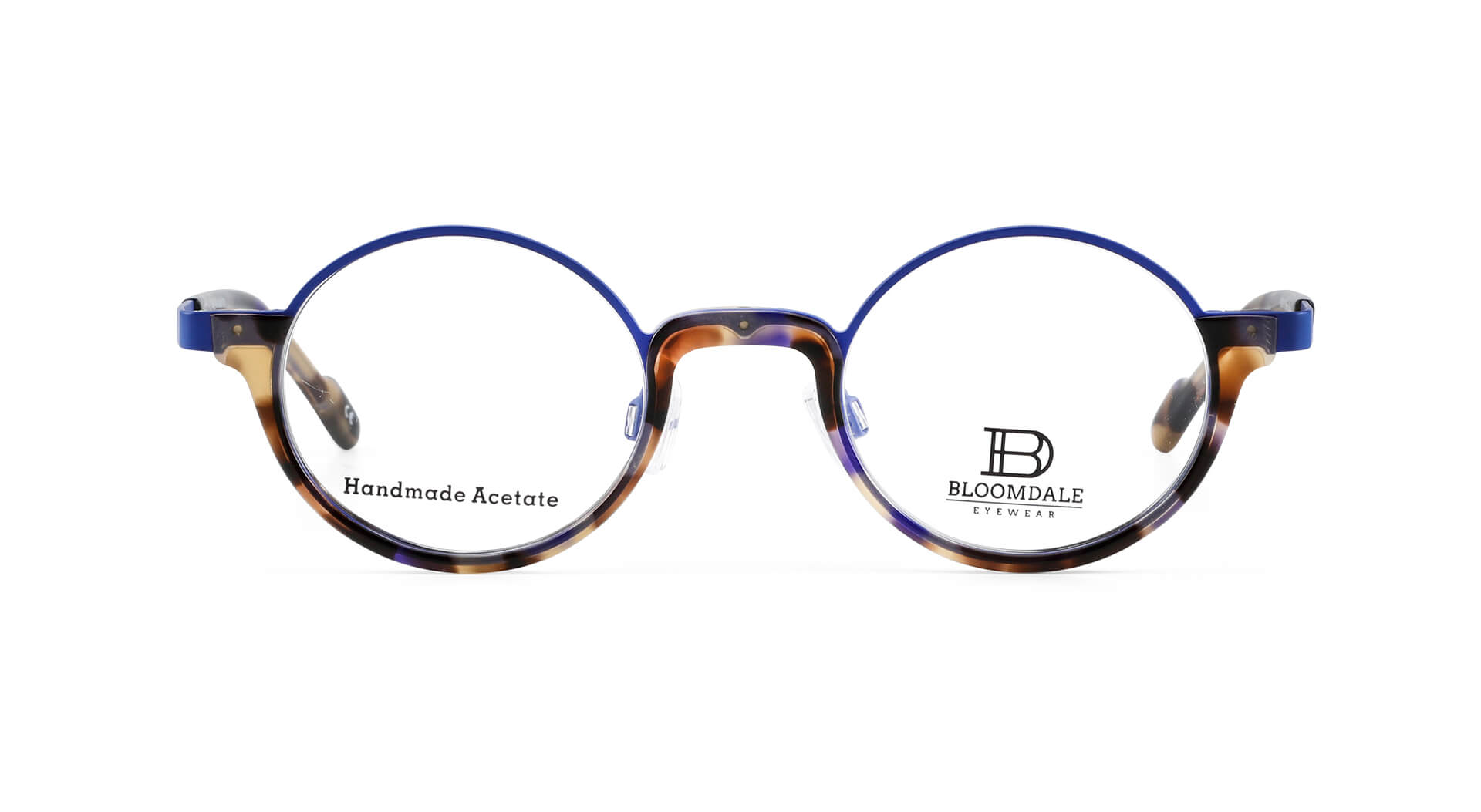 Bloomdale Eyewear bril B722-45 kleur blauw met bruin gemêleerd