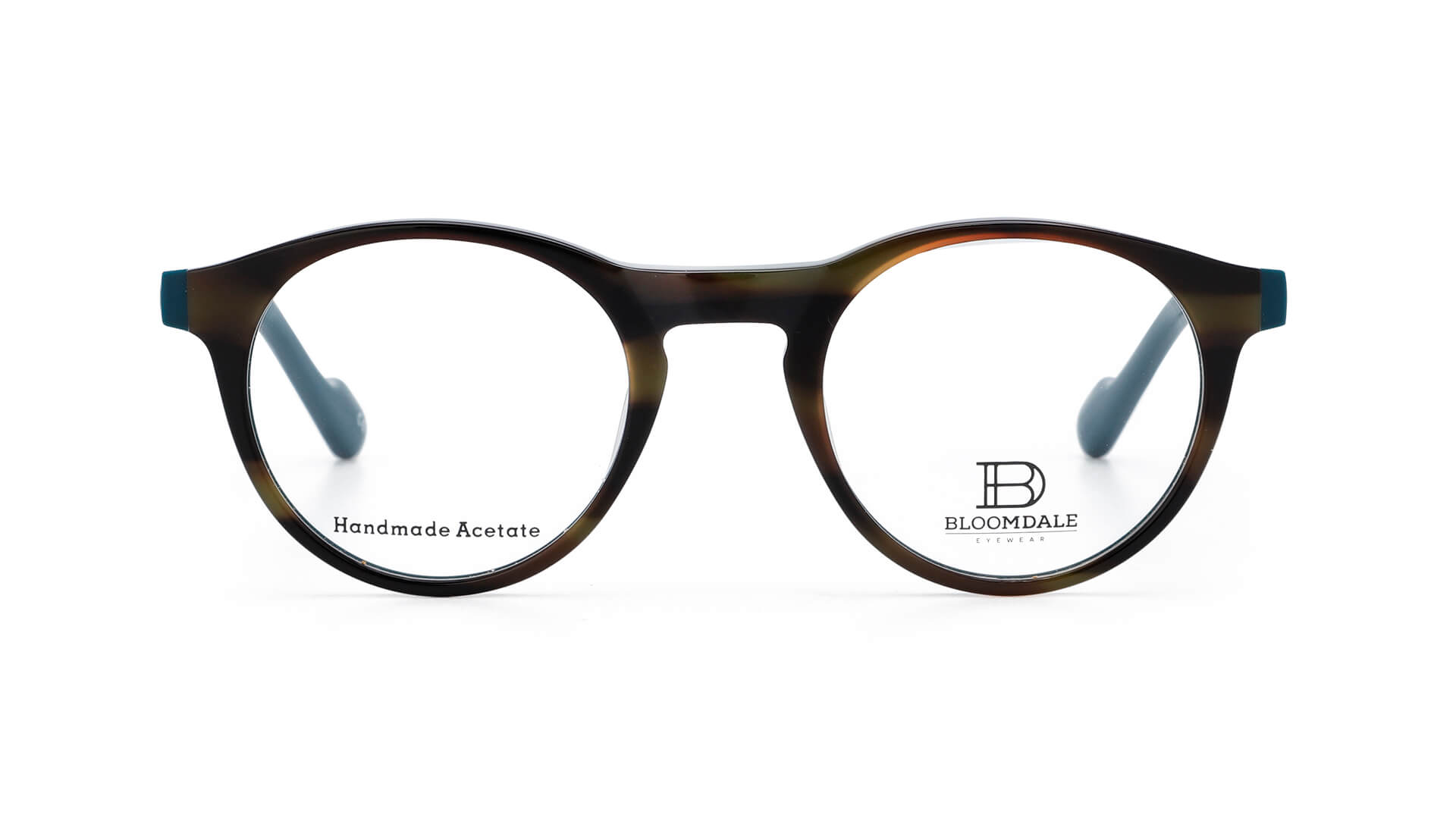 Bloomdale Eyewear bril B720-35 kleur bruin havana met petrol