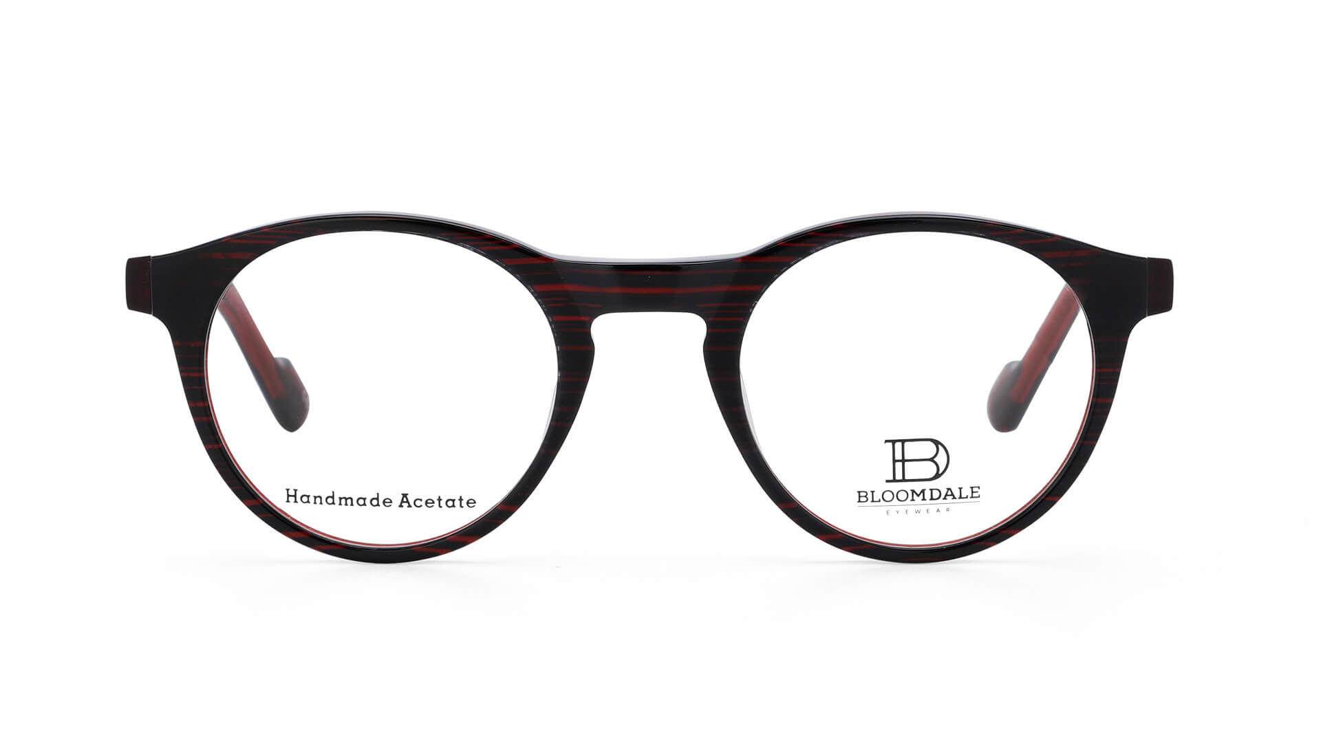 Bloomdale Eyewear bril B720-85 kleur aubergine met zwart
