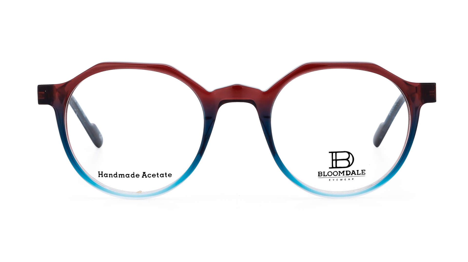 Bloomdale Eyewear bril B723-65 kleur rood met blauw