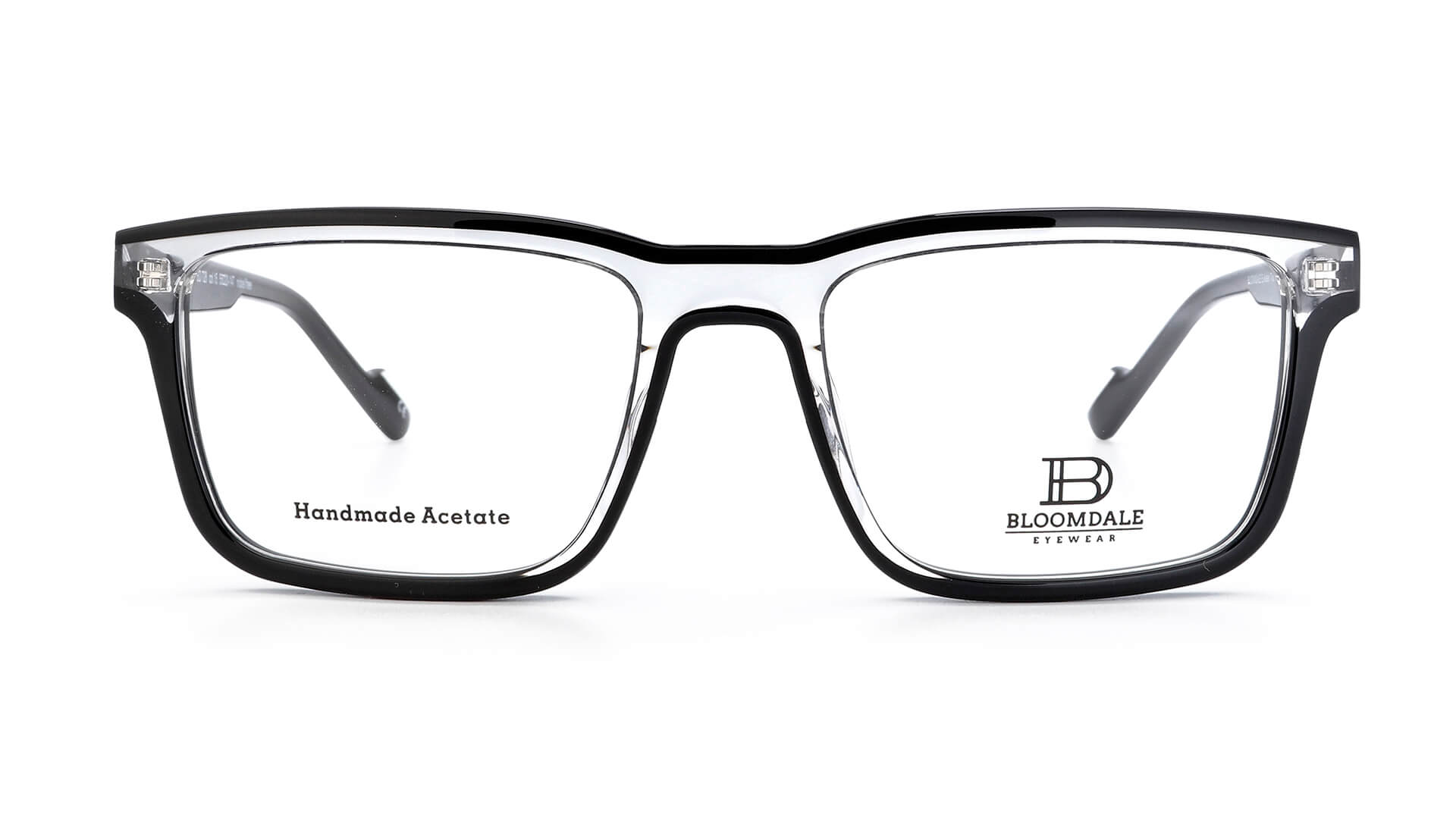 Bloomdale Eyewear bril B728-15 wit transparant met zwart