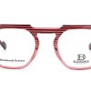 Bloomdale Eyewear bril B732-65 kleur rood gestreept