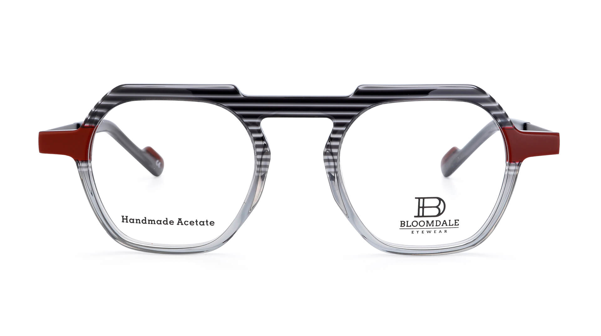 Bloomdale Eyewear bril B732-85 kleur grijs gestreept