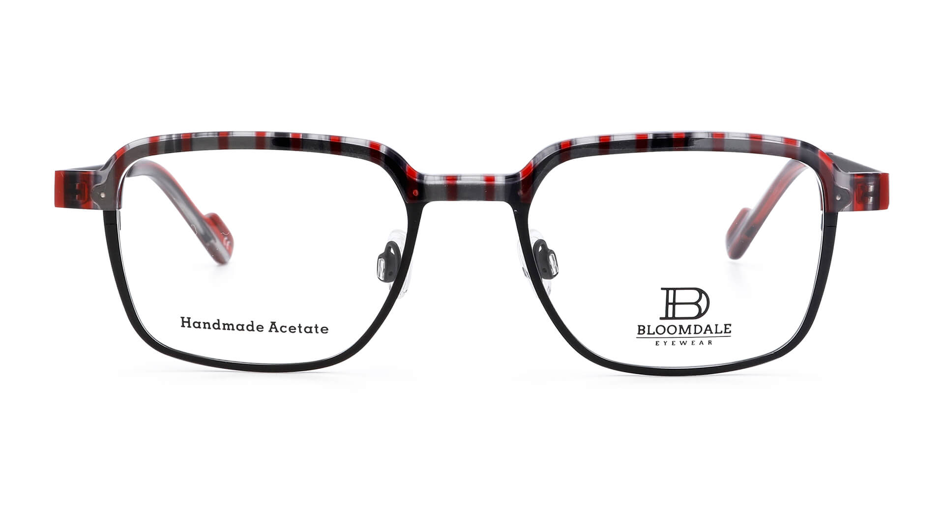 Bloomdale Eyewear bril B733-85 kleur zwart met rood