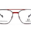 Bloomdale Eyewear bril B734-65 kleur rood met zwart
