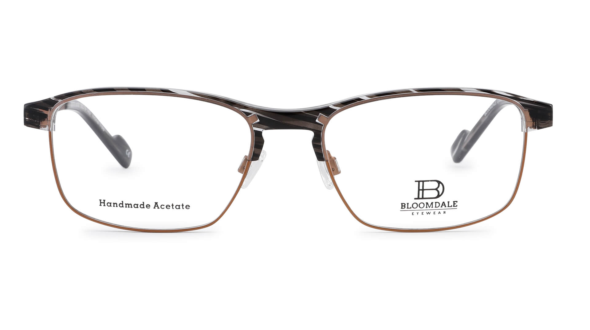 Bloomdale Eyewear bril B737-35 kleur koper met bruin gemêleerd