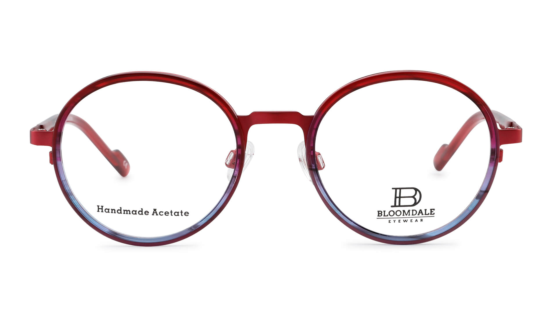 Bloomdale Eyewear bril B738-75 kleur paars met rood