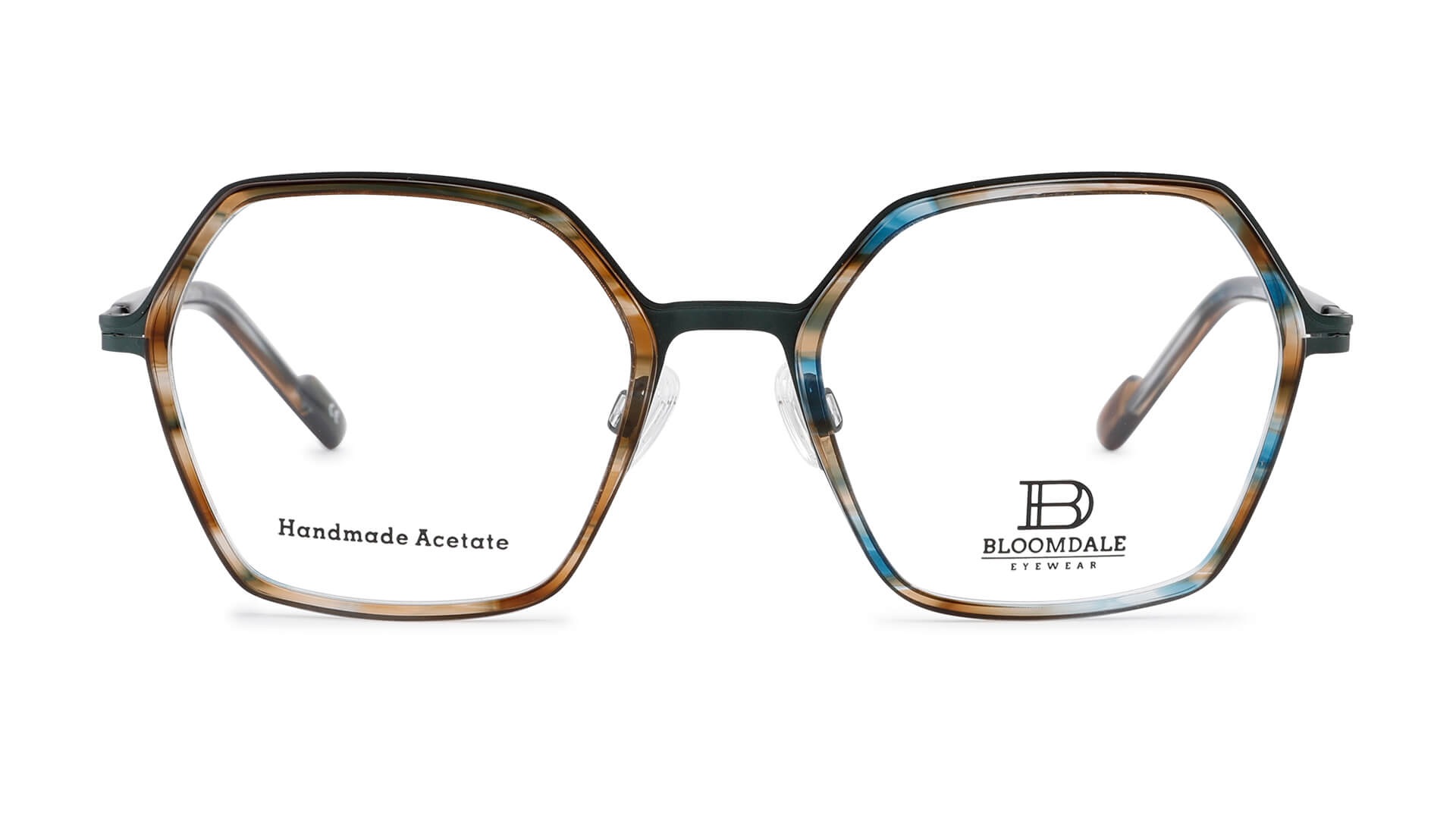 Bloomdale Eyewear bril B739-55 kleur groen gemêleerd