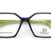 Bloomdale Eyewear bril B779-45 kleur blauw met lime groen