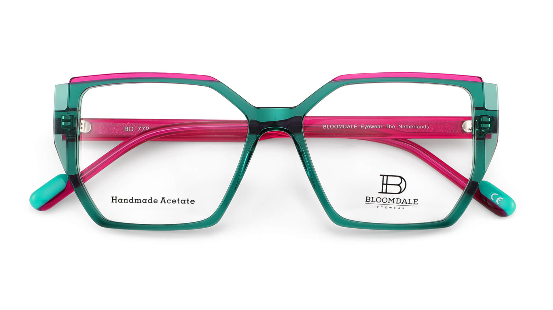 Bloomdale Eyewear bril B779-55 kleur groen met fuchsia