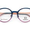 Bloomdale Eyewear bril B780-45 kleur blauw met roze en rose goud