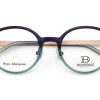 Bloomdale Eyewear bril B780-75 kleur paars met groen en rose goud