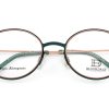 Bloomdale Eyewear bril B788-55 kleur groen met rose goud