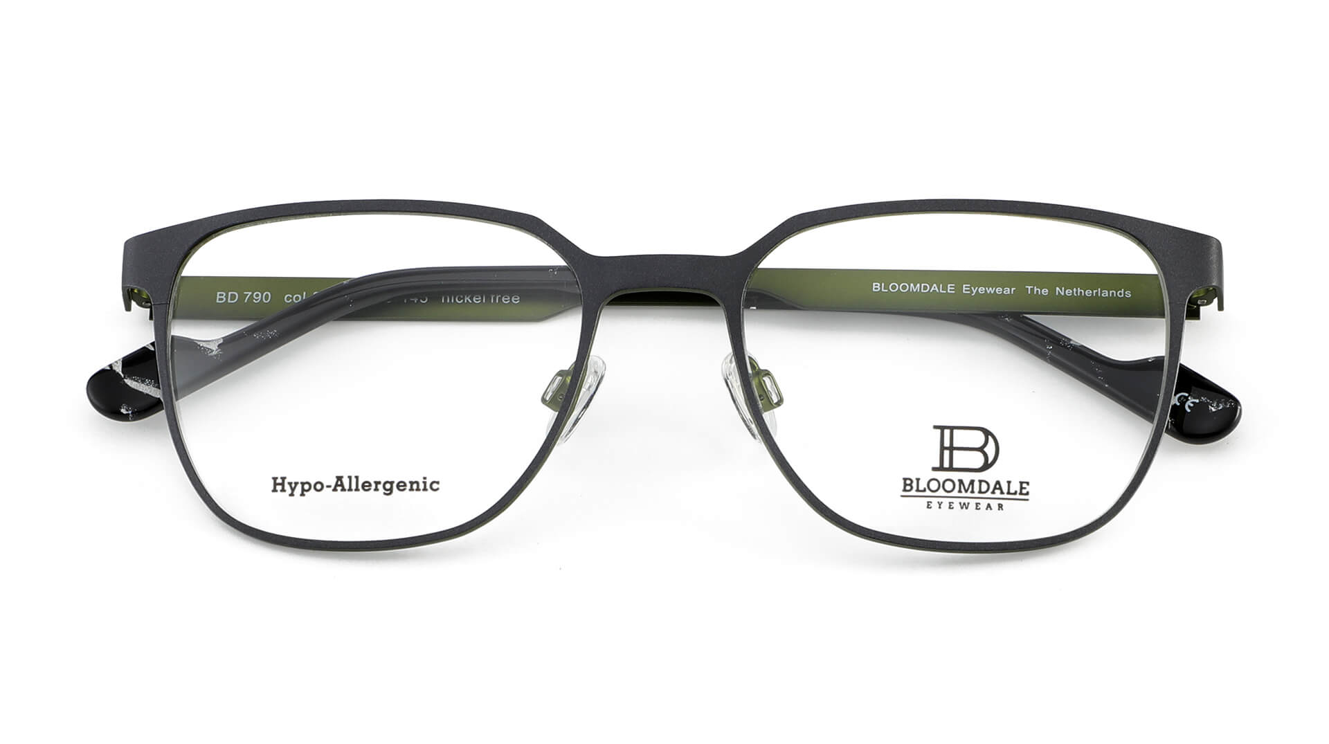 Bloomdale Eyewear bril B790-85 kleur grijs met groen
