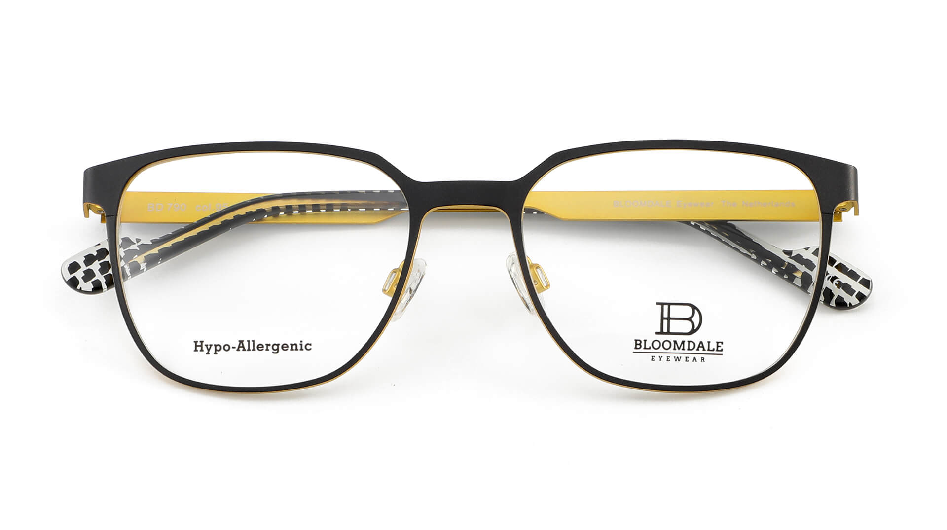 Bloomdale Eyewear bril B790-95 kleur zwart met geel
