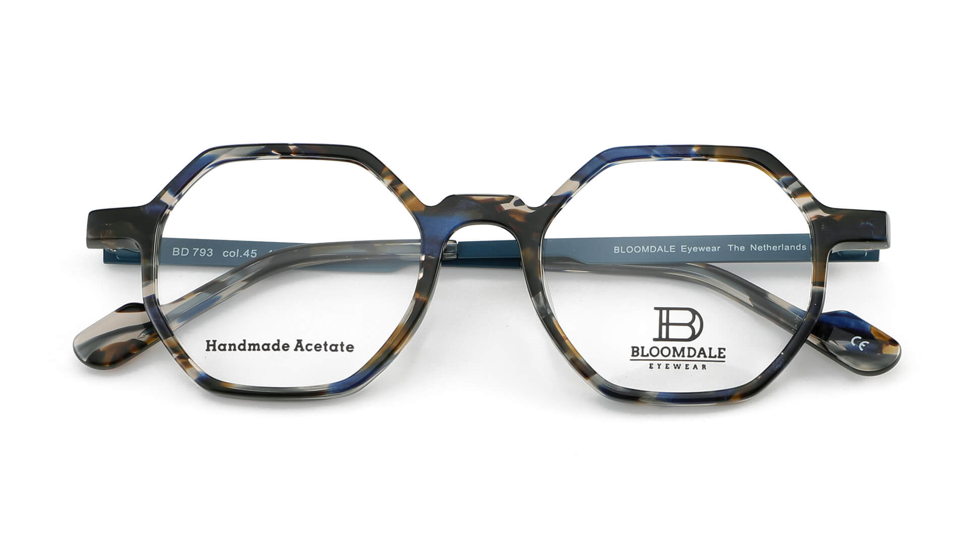 Bloomdale Eyewear bril B793-45 kleur bruin met blauw