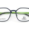 Bloomdale Eyewear bril B794-45 kleur donkerblauw met lime groen