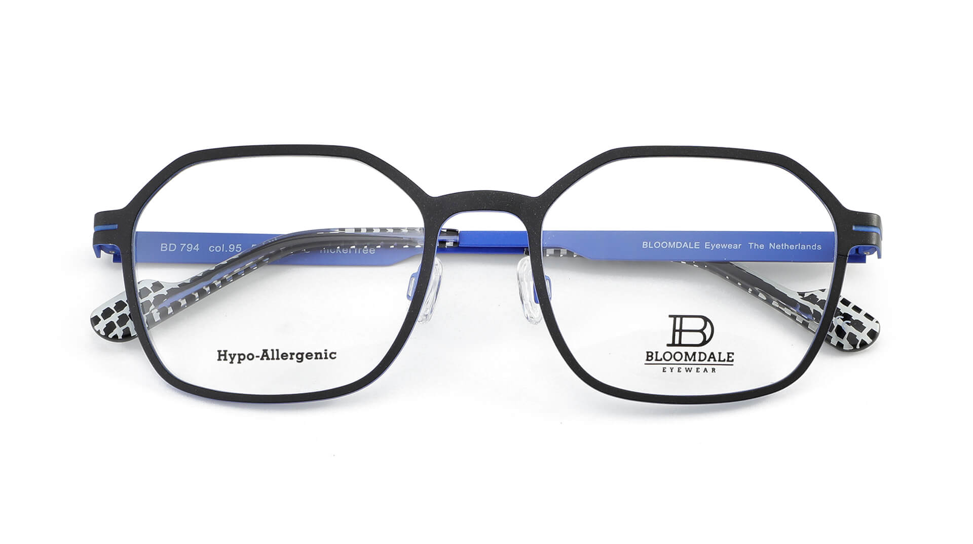 Bloomdale Eyewear bril B794-95 kleur zwart met blauw