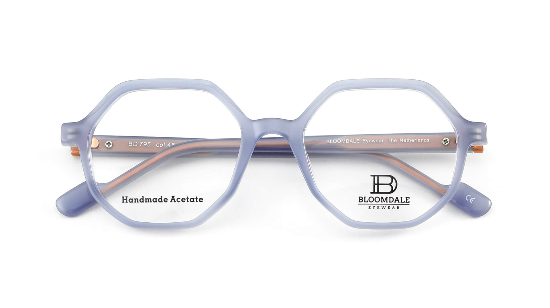 Bloomdale Eyewear bril B795-45 kleur pastel blauw