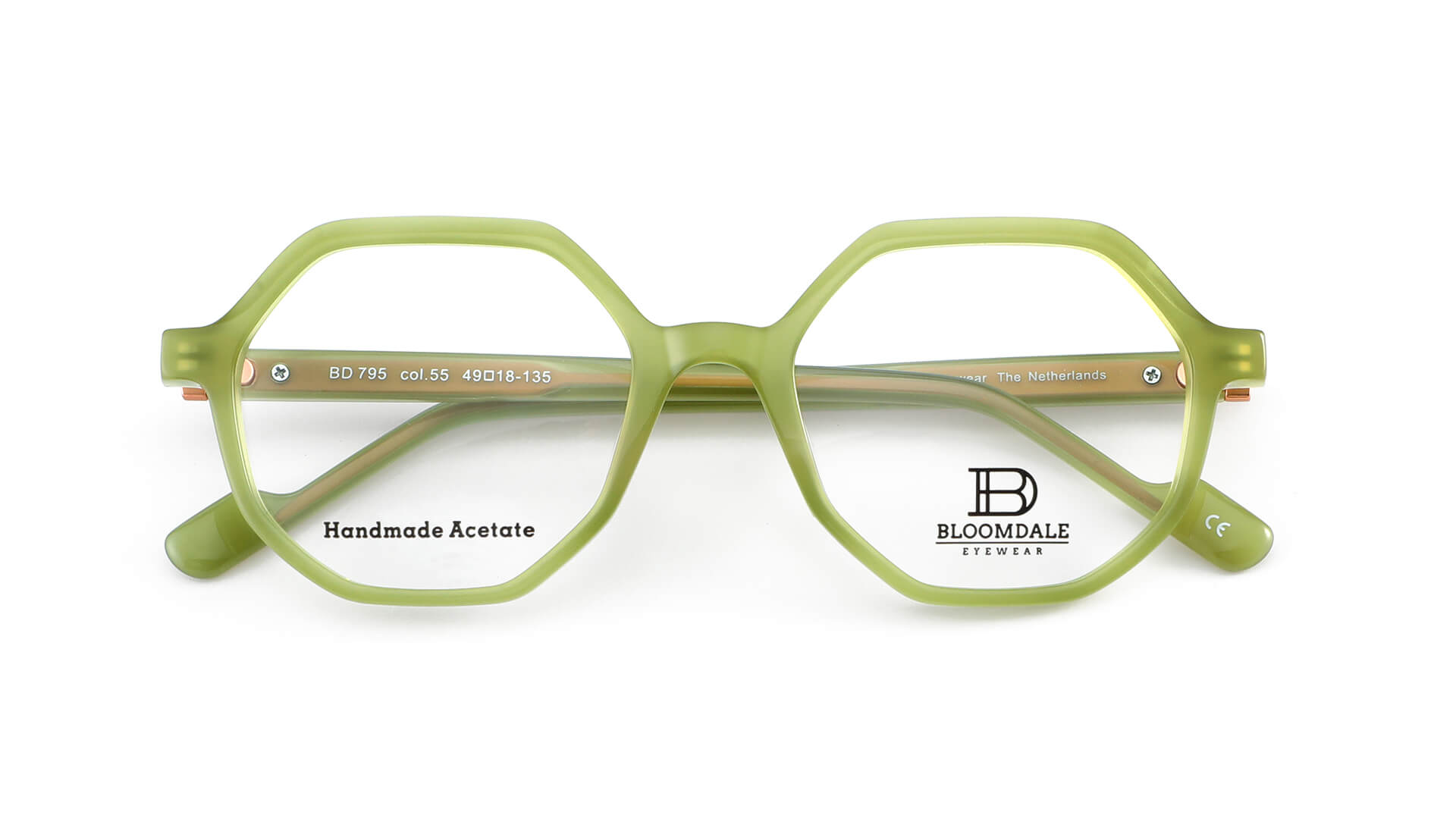 Bloomdale Eyewear bril B795-55 kleur pastel groen