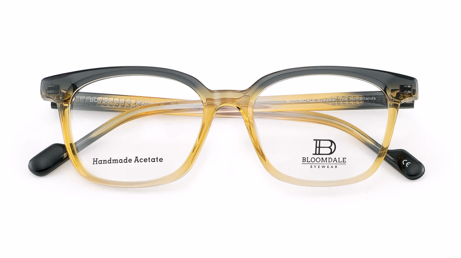 Bloomdale Eyewear bril model BD796-10 kleur multicolor antraciet grijs-geel