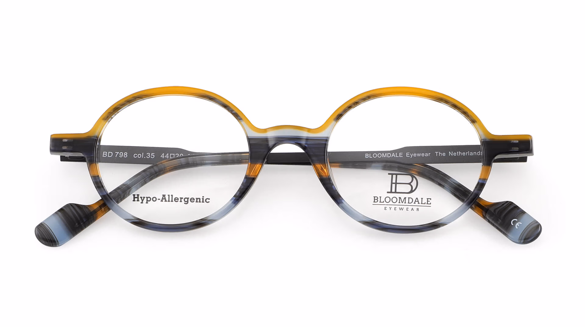 Bloomdale Eyewear bril model BD798-35 kleur multicolor oranje-grijs
