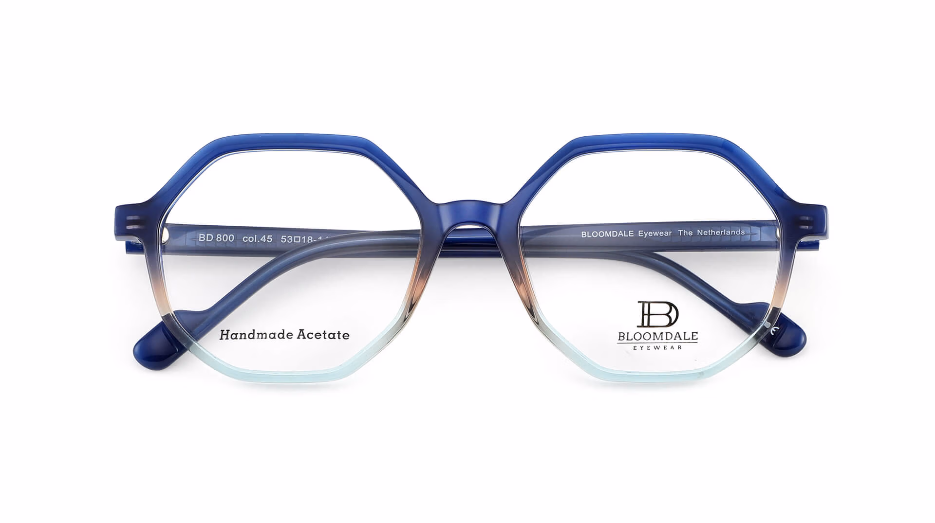 Bloomdale Eyewear bril model BD800-45 kleur multicolor blauw