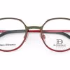 Bloomdale Eyewear bril model BD801-55 kleur olijfgroen met fuchsia