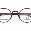 Bloomdale Eyewear bril model B803-85 kleur antraciet grijs met rood