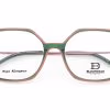 Bloomdale Eyewear bril model B805-55 kleur transparant groen met roze